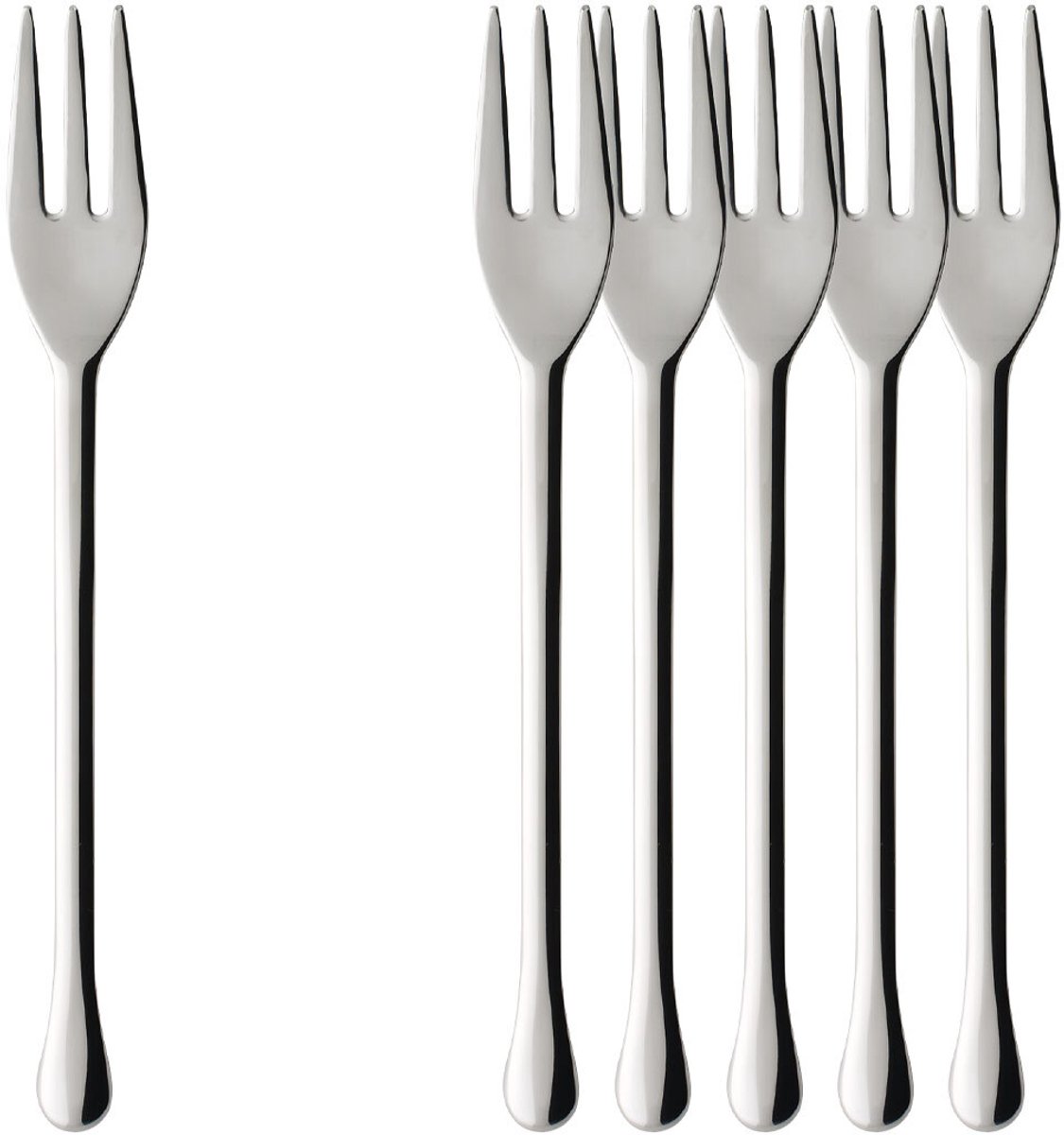 Kuchengabeln Udine 15,6 cm Set van 6