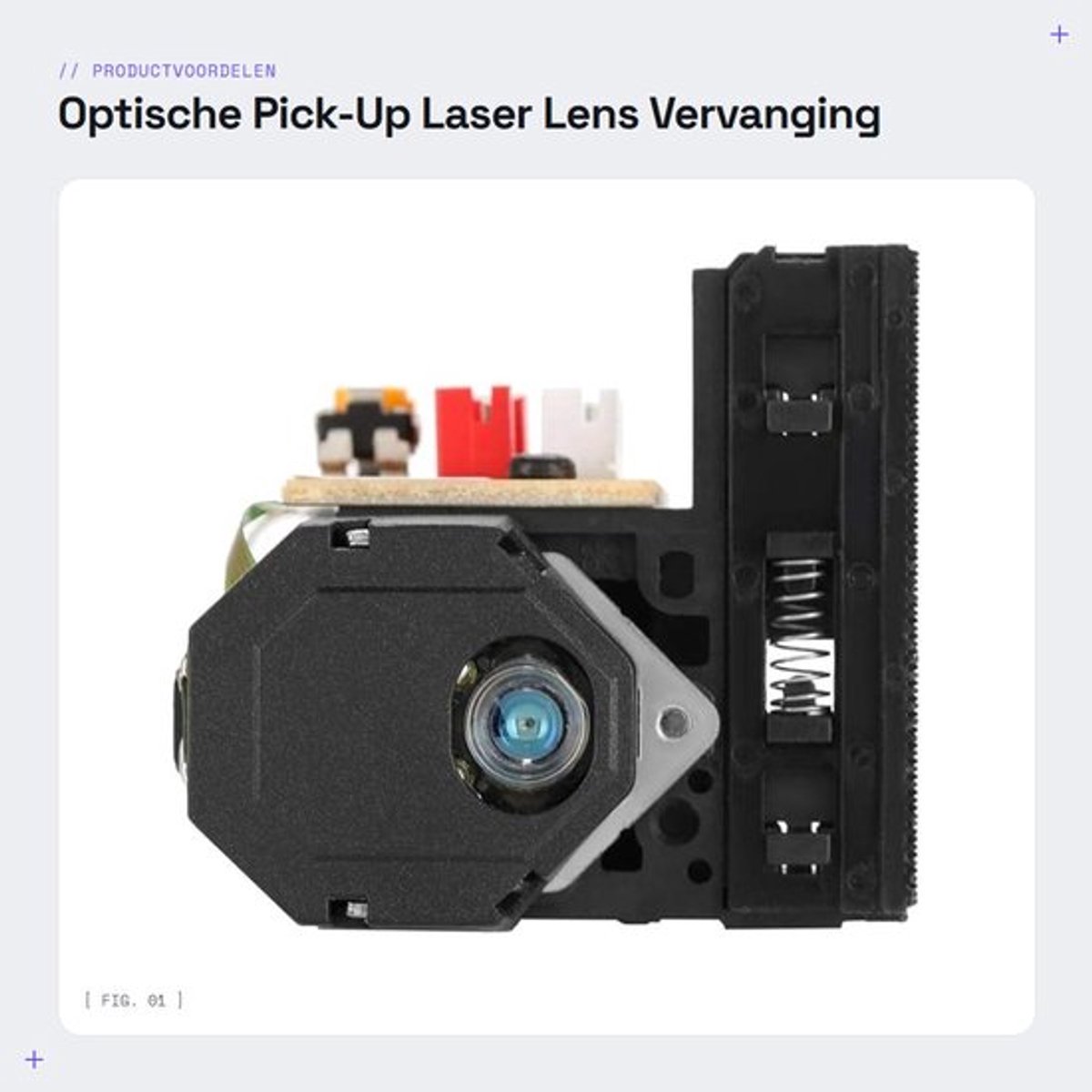 Optische Pick-Up KSS-210A - Vervangende Laser Lens - Compatibel met CD/VCD - Hoogwaardige Componenten - Betrouwbaar en Duurzaam - Laserlens