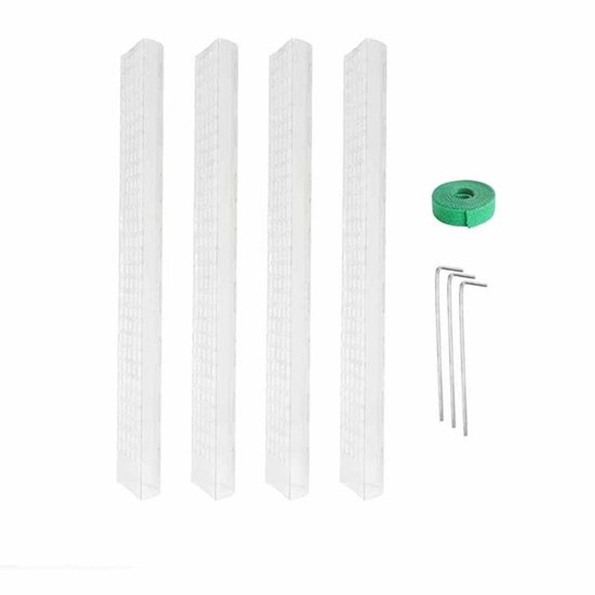 Tuinplantenstokken, plastic mosstokken, voor ondersteuning van planten en veenmos, klimplantstokken, plantenstokken, set van 4