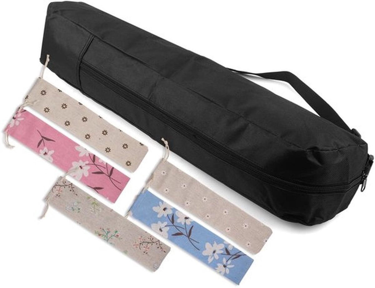 Grill Opbergtas Zwart - BBQ Spieszakken - Oxford Doek - Draagtas - Barbecue Accessoires - 57 x 10 cm Opbergruimte - Barbecue Tas