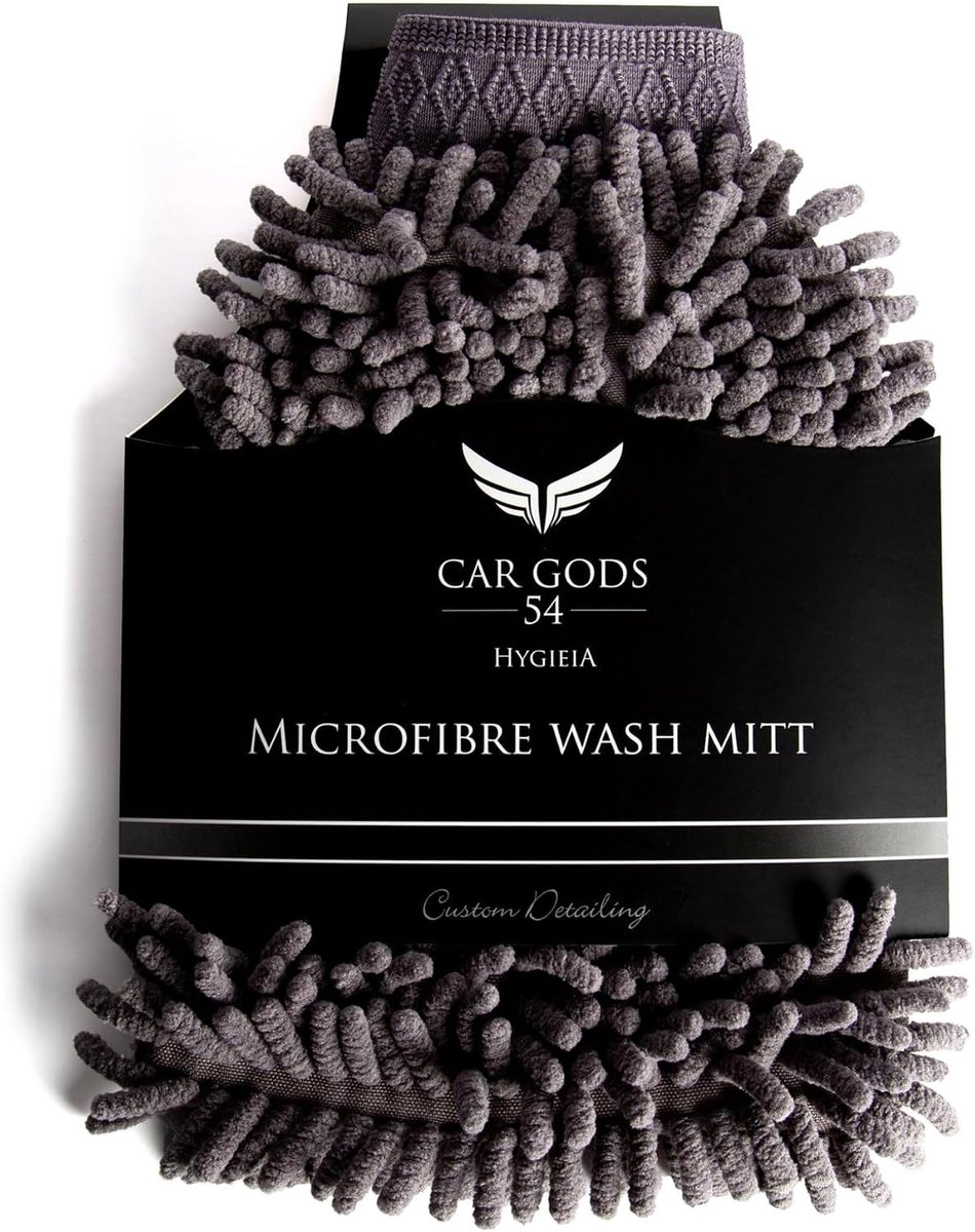 SnelShoppen - Microfiber Was Mitt Schoonmaak Handschoen Zacht Noodle Auto Detailing Ultra Premium Krassenvrij Machine Wasbaar