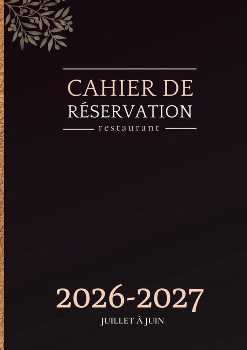 SnelShoppen - Cahier de réservation restaurant 2026 | Agenda reserveringen restaurant A4 | 1 pagina per dag | Inclusief feestdagen en belangrijke data