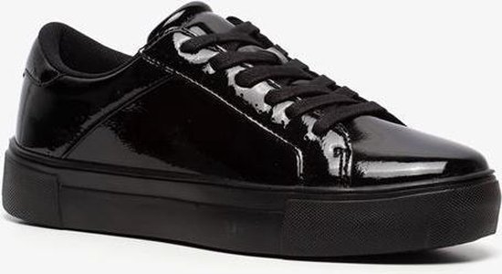 Blue Box dames lak sneakers - Zwart - Maat 36 | bol