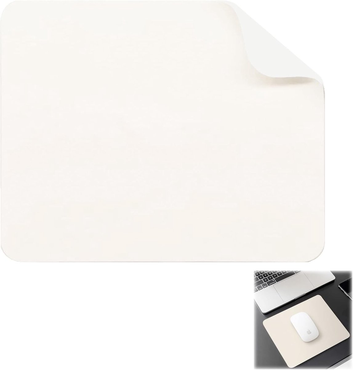 Leren Muismat met Waterdichte Eigenschappen, Litchi Textuur voor Precisie, Antislip Onderkant, Comfortabel voor Kantoor en Gaming, 25 x 20 cm, Ideaal voor Productiviteit en Ergonomie