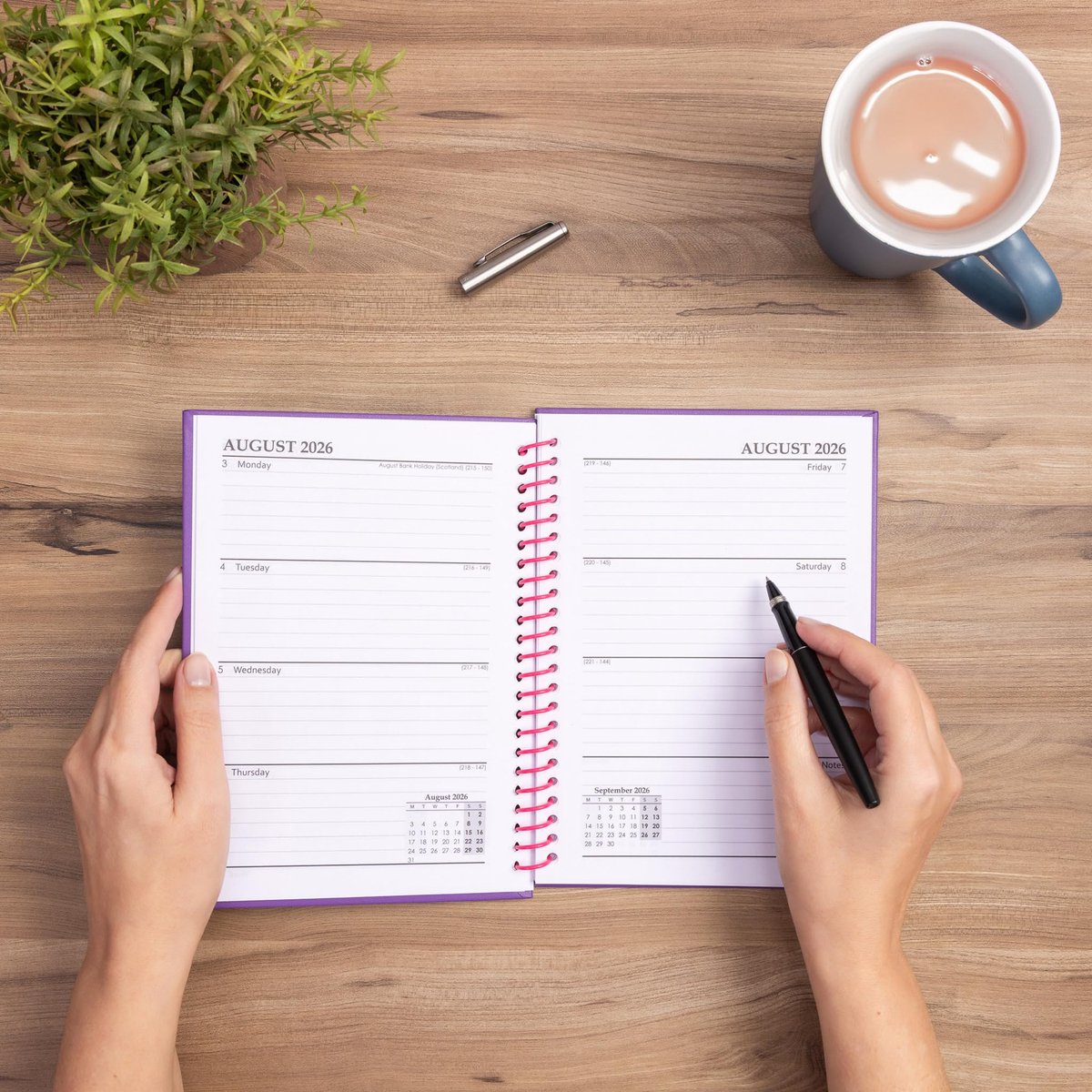 SnelShoppen - Academisch Dagboek 2026-2027 A5 Weekplanner | Spiraalgebonden Middenjaarplanner | Gebonden Kaft | Aug 2026 tot Juli 2027 | Ideaal voor S