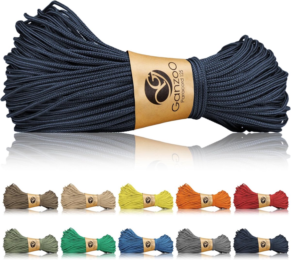 Takelkoord 1 mm - Gevlochten nylon polyester - Navyblue - Perfect voor camping en survival - ShopVlot