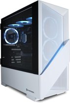 CyberPowerPC Luxe Gaming PC - AMD Ryzen 7 9800X3D, AMD Radeon RX 9070 XT 16GB, RAM 32GB, SSD NVMe 2TB, 750W 80+ PSU, Wi-Fi, Waterkoeling, Windows 11, Amethyst Curve RGB