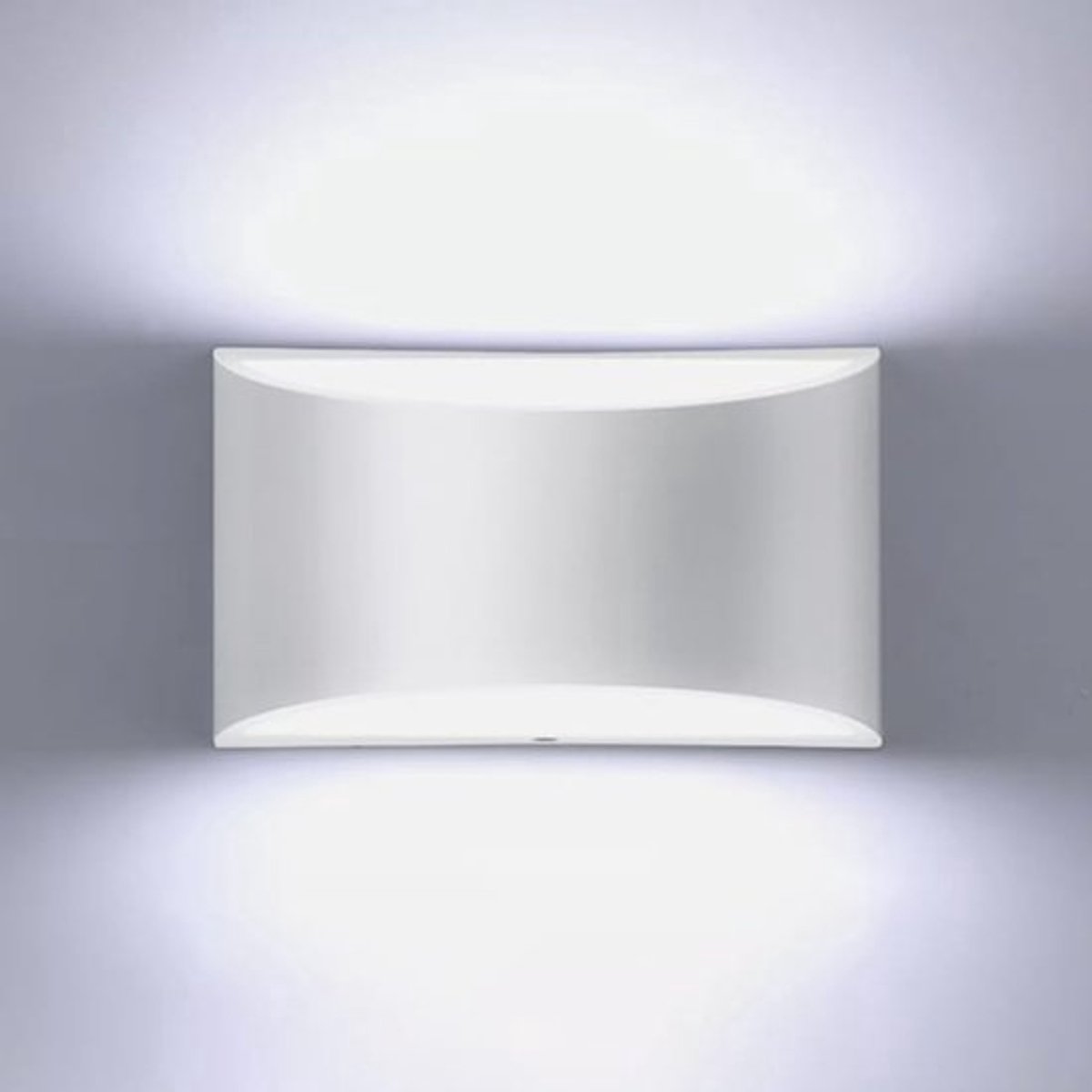 Moderne LED-wandlamp, 6000K koelwit licht, verlichting boven en onder, 7W, binnenwandlamp, 1 stuk.