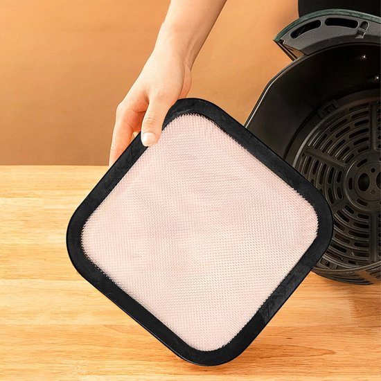 Fijnmazige RVS Spatbescherming voor Airfryer, Vet Spatbescherming Accessoire, Geschikt voor Ninja CRISPi FN101EUGY, FN101EUST en FN101EUSG, Duurzaam en Hittebestendig — afbeelding 4