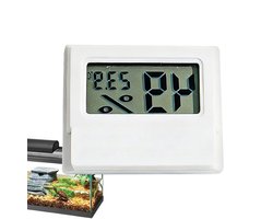 Luchtvochtigheidsmeter Reptielen - Thermo-hygrometer Terrarium - Habitat Monitoren - Magnetische Digitale Tester - 14 Centimeters - Zwart