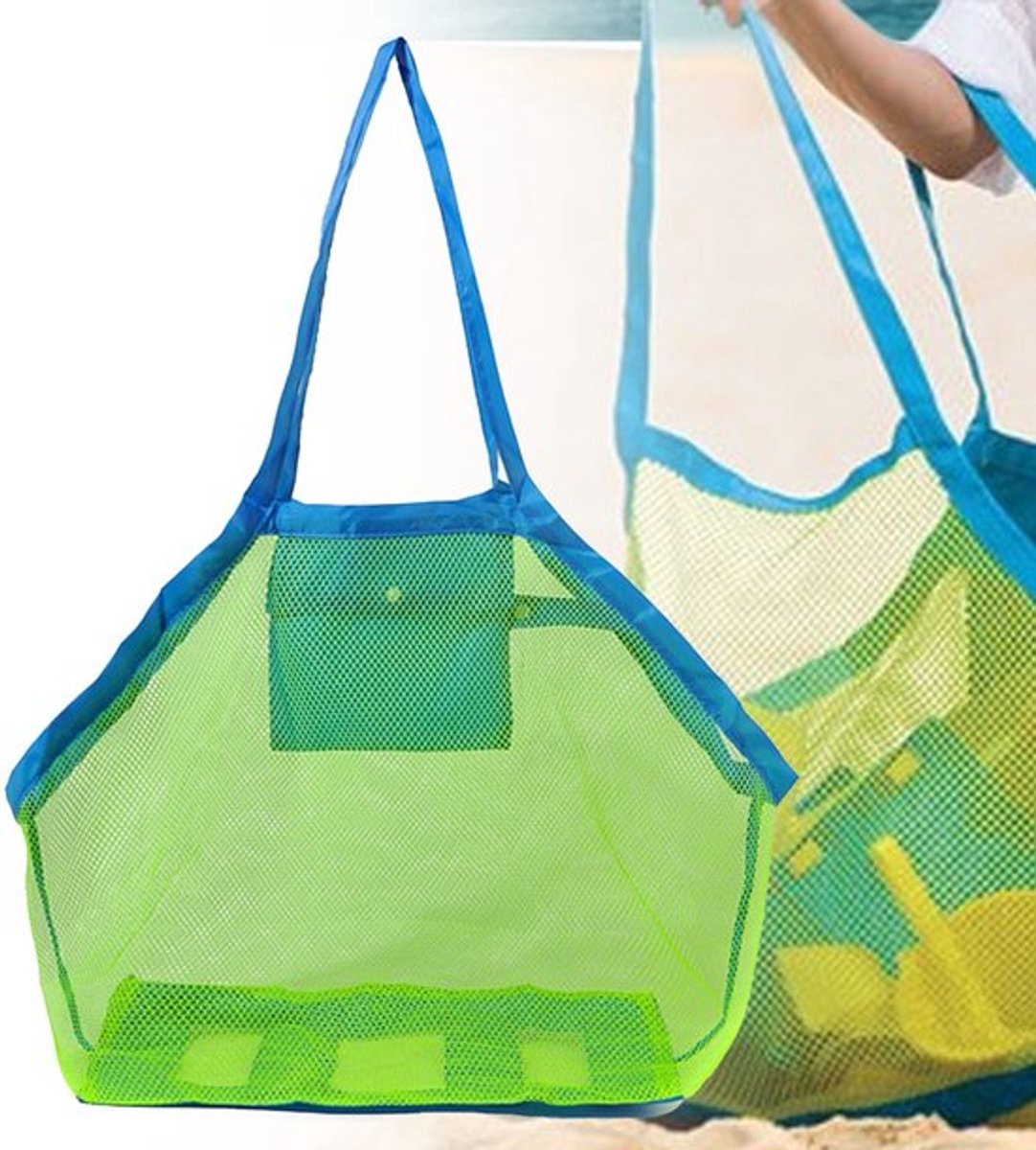 Zand Speelgoed Tas - Grote Mesh Tas - Strandtas - Opbergtas voor Strand Speelgoed - Waterdichte Tas - Outdoor Schoonmaak Tas