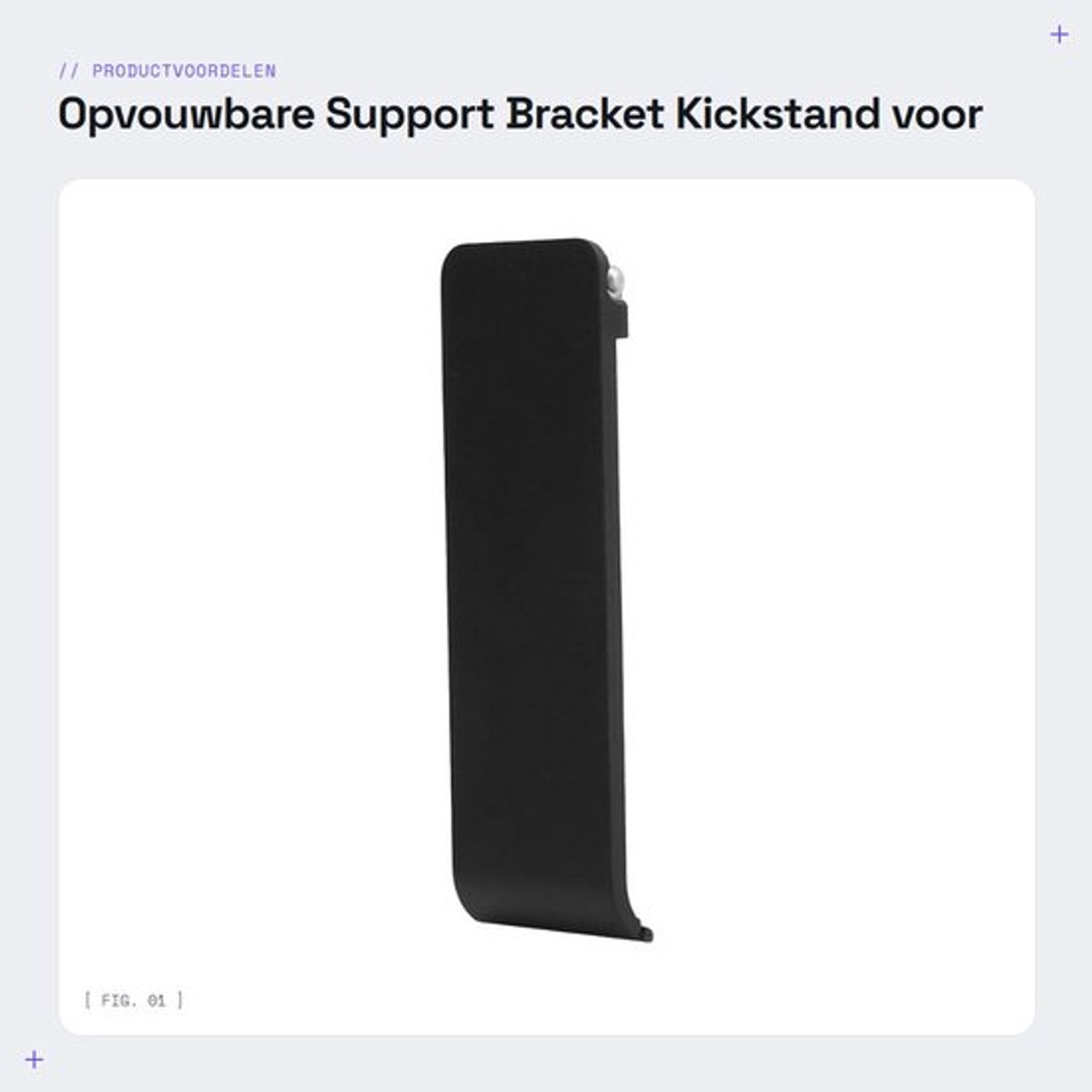 Opvouwbare Support Duurzaam - Host Back Beugel - ABS Materiaal - Zwart - Geschikt voor Host - Compacte Afmetingen