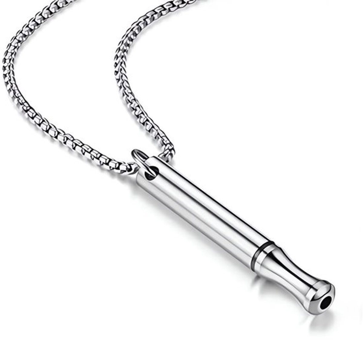 Meditatieketting Modern Ontwerp - Stressvermindering - Yoga-halsketting - Ademhalingshalsketting - Roestvrij Staal - Eenvoudige Instructies - Ademhalingsketting