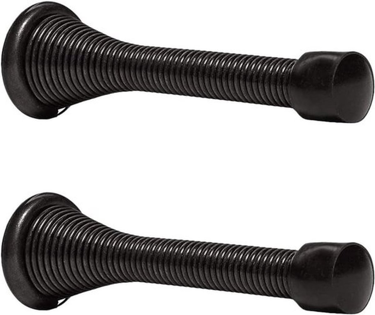 Deurstopper 85 mm - Deurbuffer - Deurvastzetter - Deurstopper Muur - Deurstopper Zwart - Inclusief 4 schroeven - Wandstopper