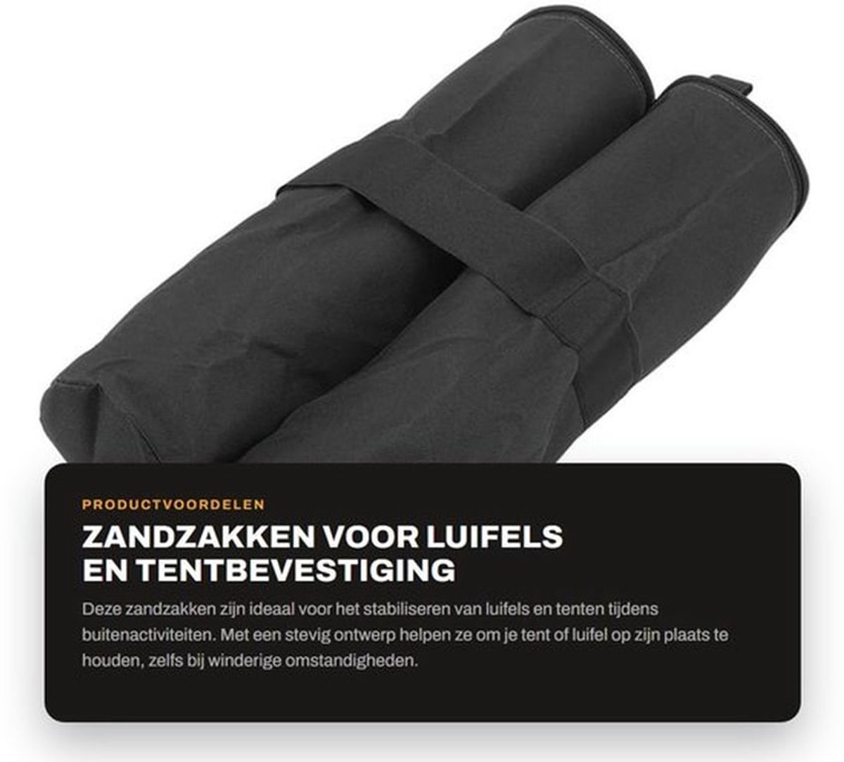 Gewichtzakken Waterdicht - Zandzakken - Luifel Zandzak - Scheurbestendig - 600D Oxford Stof - Voor Stabiliteit Draagframe