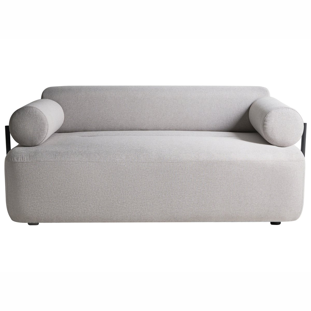 ELVA - Tweezitsbank - Lichtgrijs - Polyester