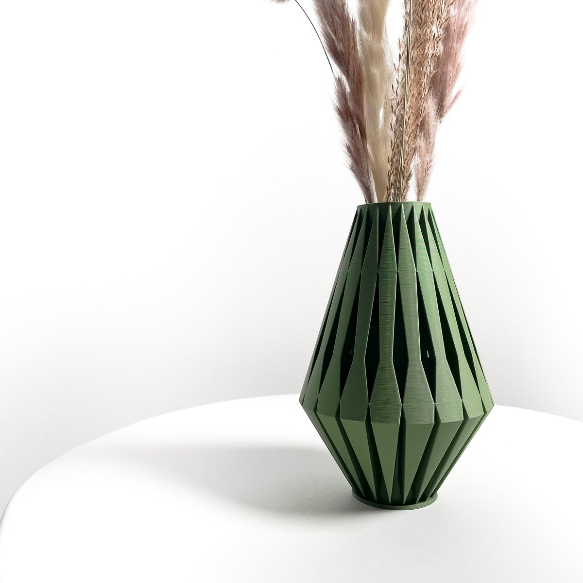 Skushy Vaas Onde - Geschikt voor Bouwbloemen - Japandi Designvaas voor Droogbloemen en Kunstbloemen - Sculpturale Decoratieve Vaas - Moderne Woondecoratie
