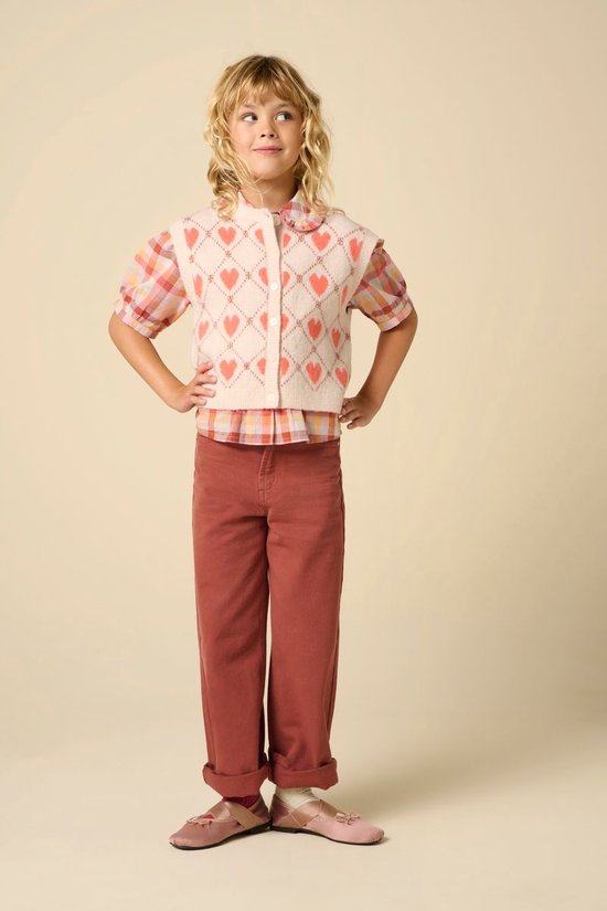 Donkerrode Straight Leg Jeans