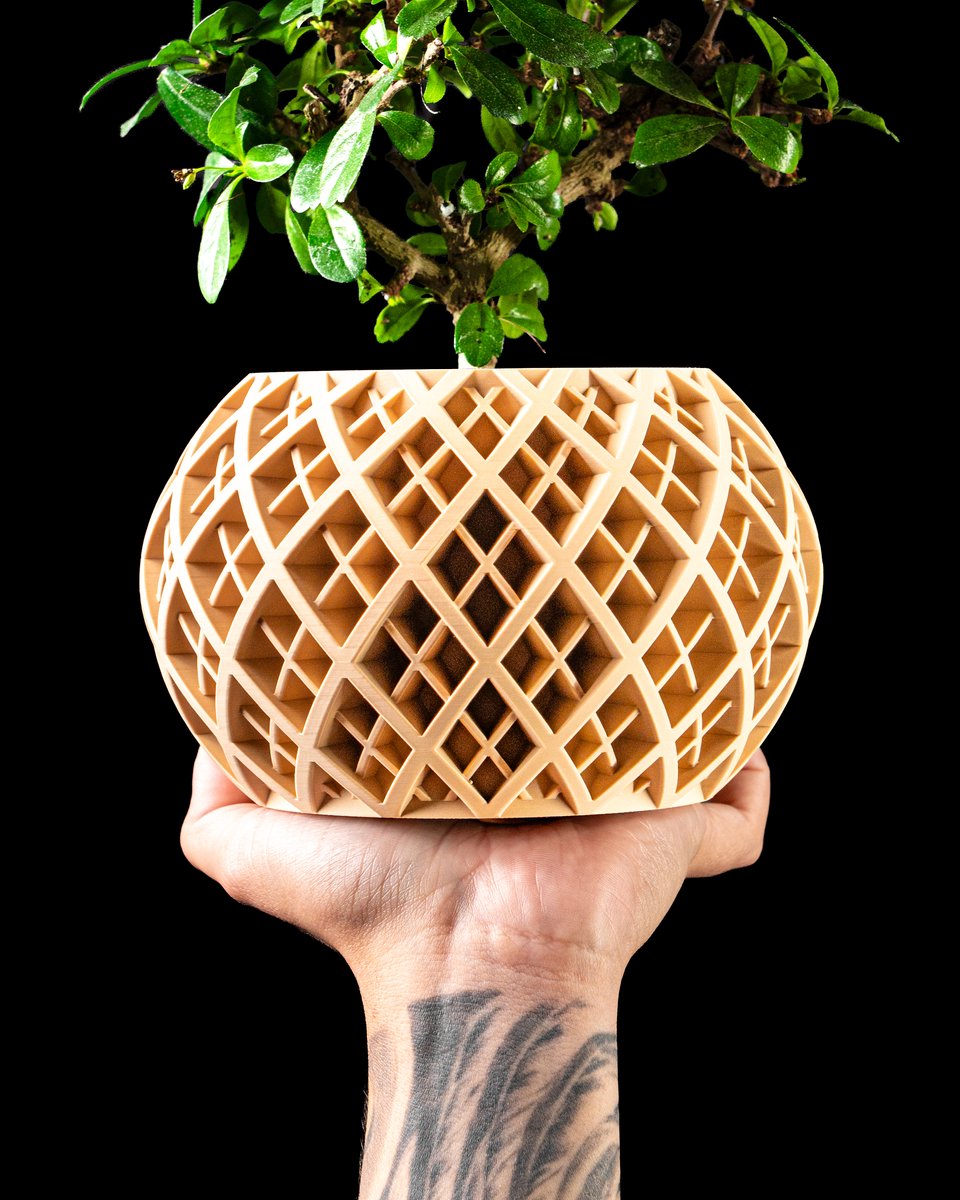 Skushy Liora Bloempot - Moderne Designpot voor Kamerplanten - Sculpturale Plantenpot voor Woonkamer en Kantoor - Premium Woondecoratie