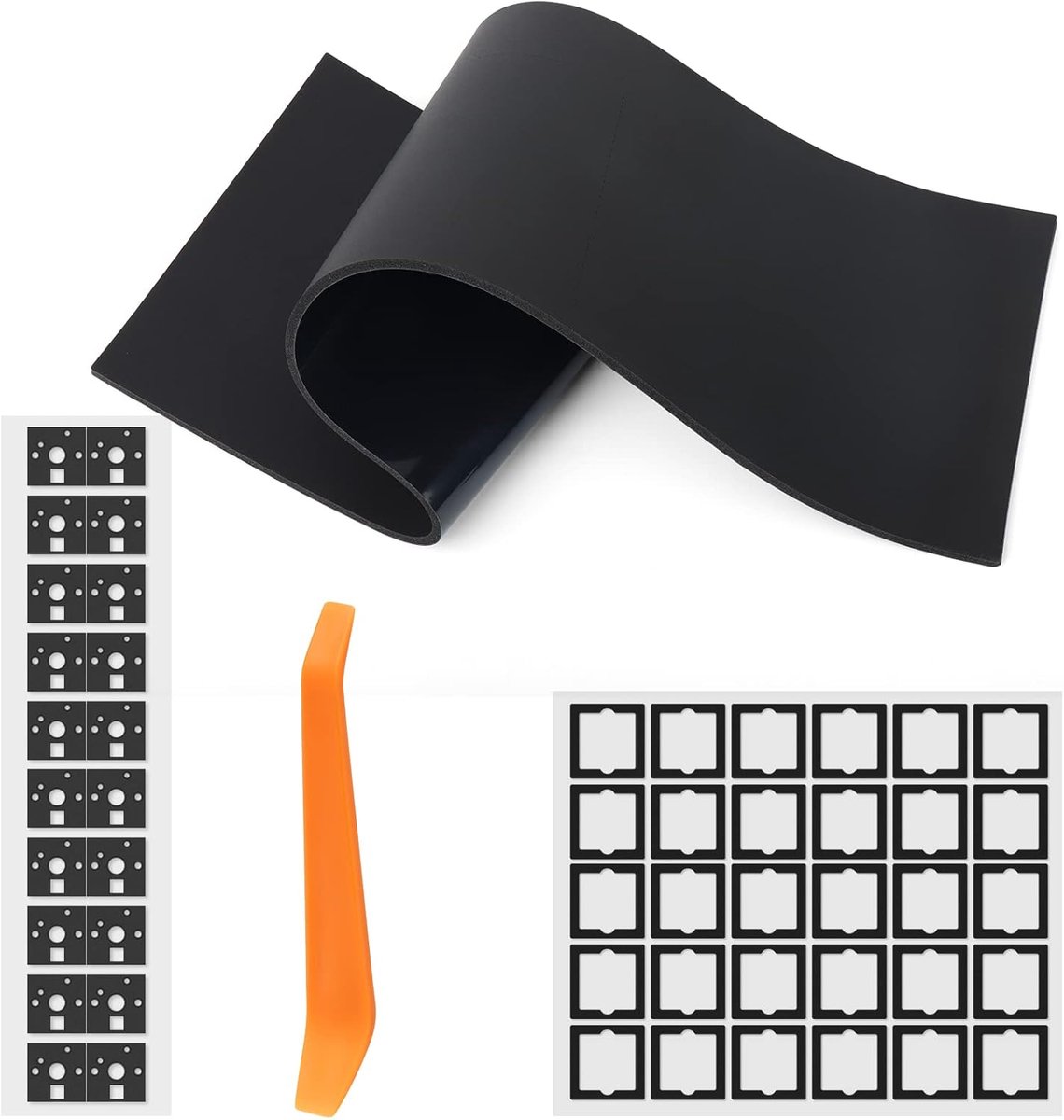 RUNJRX Toetsenbord Poron Switch Pads, LE-32 Poron Geluidsdempend Schuim, Eva Toetsenbord PCB Modulair Schuim voor - ShopVlot