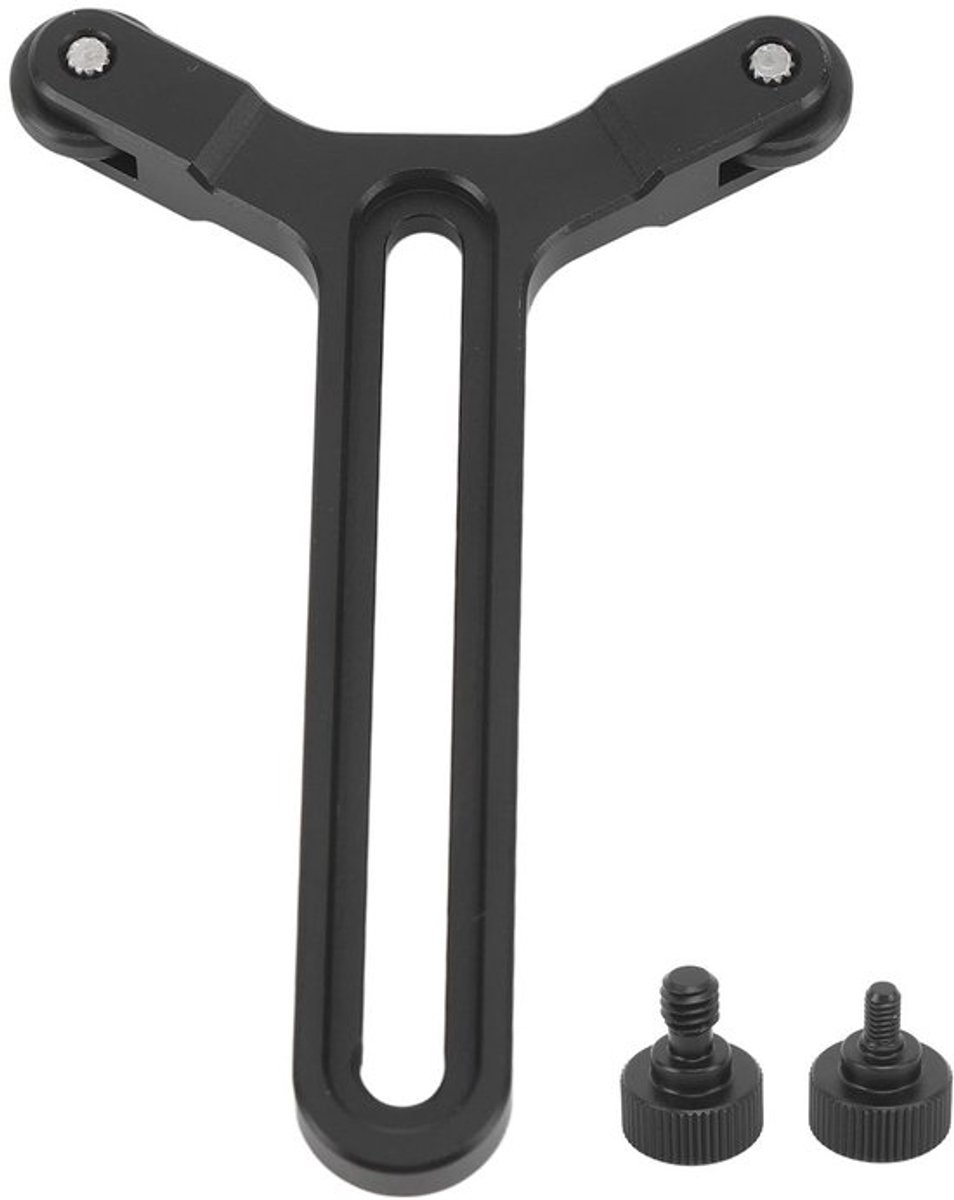 Lenssteunbeugel Y-beugel met Dubbele Wielen - Lenssteunframe - Aluminiumlegering - Verstelbaar - Geschikt voor Ronin S/SC - Belastingsgewicht 5 kg - Lenssteun