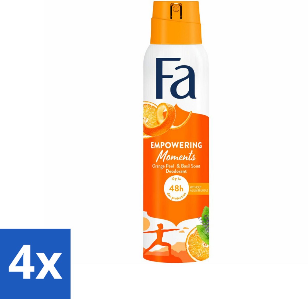 4 x Fa – Deodorant Spray – Empowering Moments – 150 ml - Deodorant Spray - Geur - Zweet - Geurige Deodorant - Frisheid