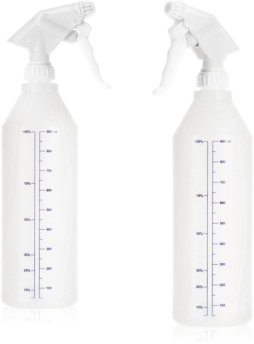 COM-FOUR® 2x spuitfles met schaalverdeling, waterpompsproeier met 28/400 - ShopVlot