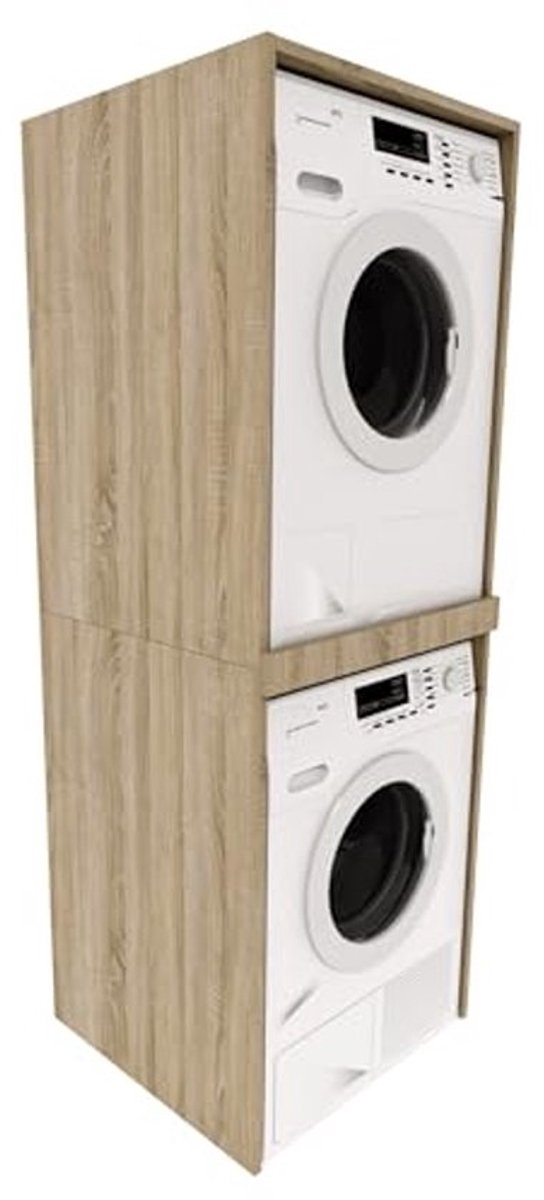 Wasmachinekast voor Bijkeuken en Badkamer - 66 x 180 x 51,2 cm Ruimtebesparende Oplossing