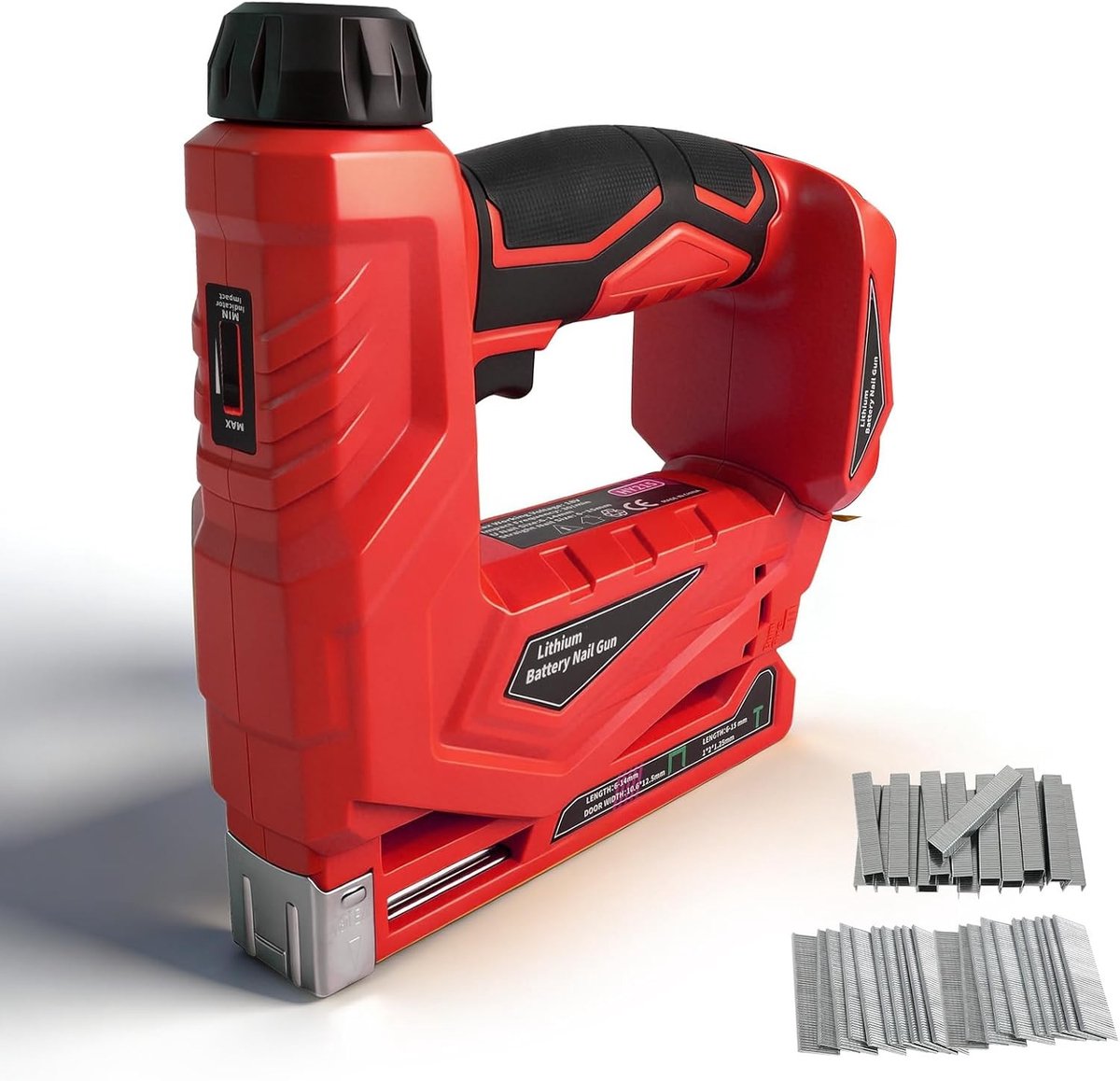 Krachtige 2-in-1 Accu Brad Nagler voor 18V, Brushless Elektrische Nietmachine, 18GA Spijkerpistool, Ideaal voor Doe-Het-Zelf Timmerwerk met 1000 Spijkers en 1000 Nietjes
