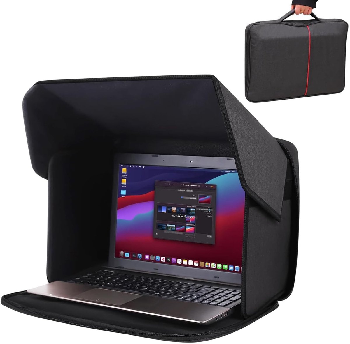 Elzusha - Draagbare Laptop Zonwering voor Buitenwerk