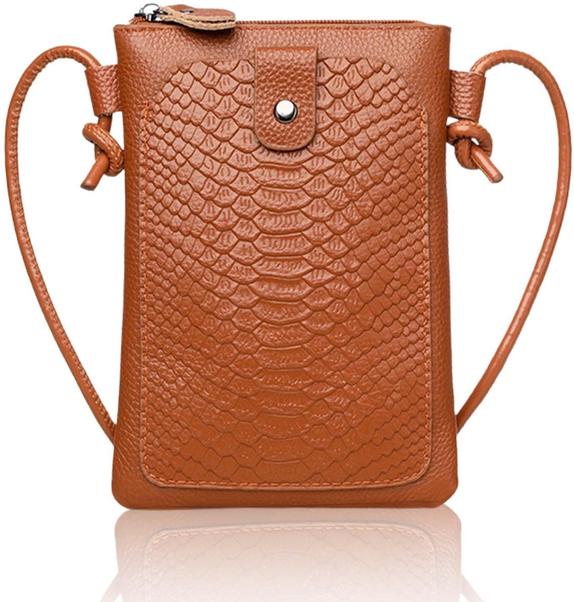 Elzusha - Echt Leren Crossbody Telefoon Tas voor Vrouwen