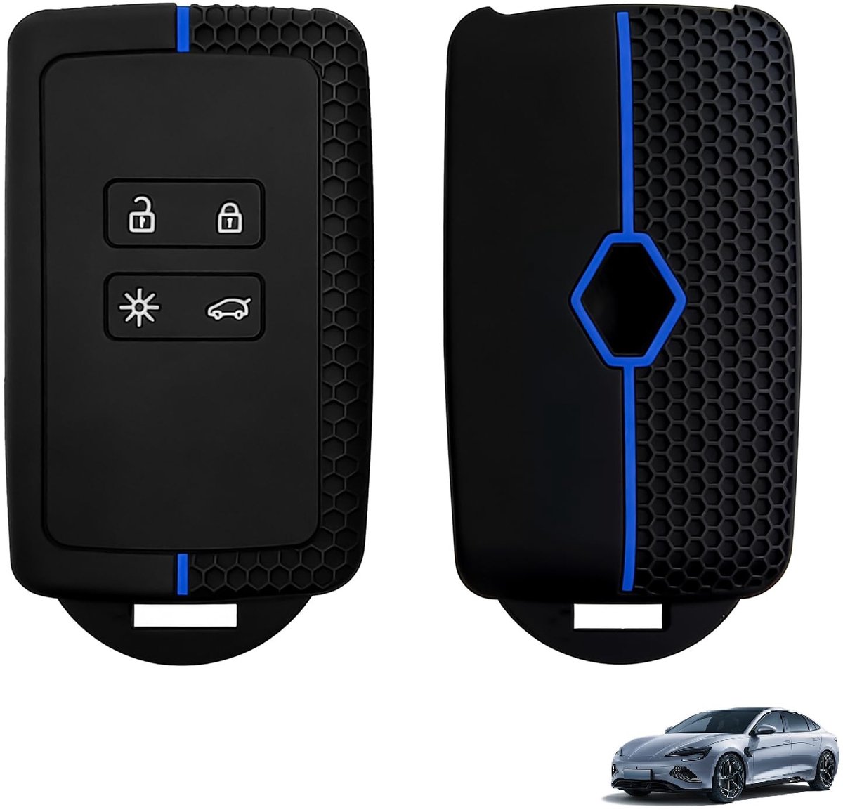 Elzusha - Set van 2 TPU Siliconen Autosleuthoofden