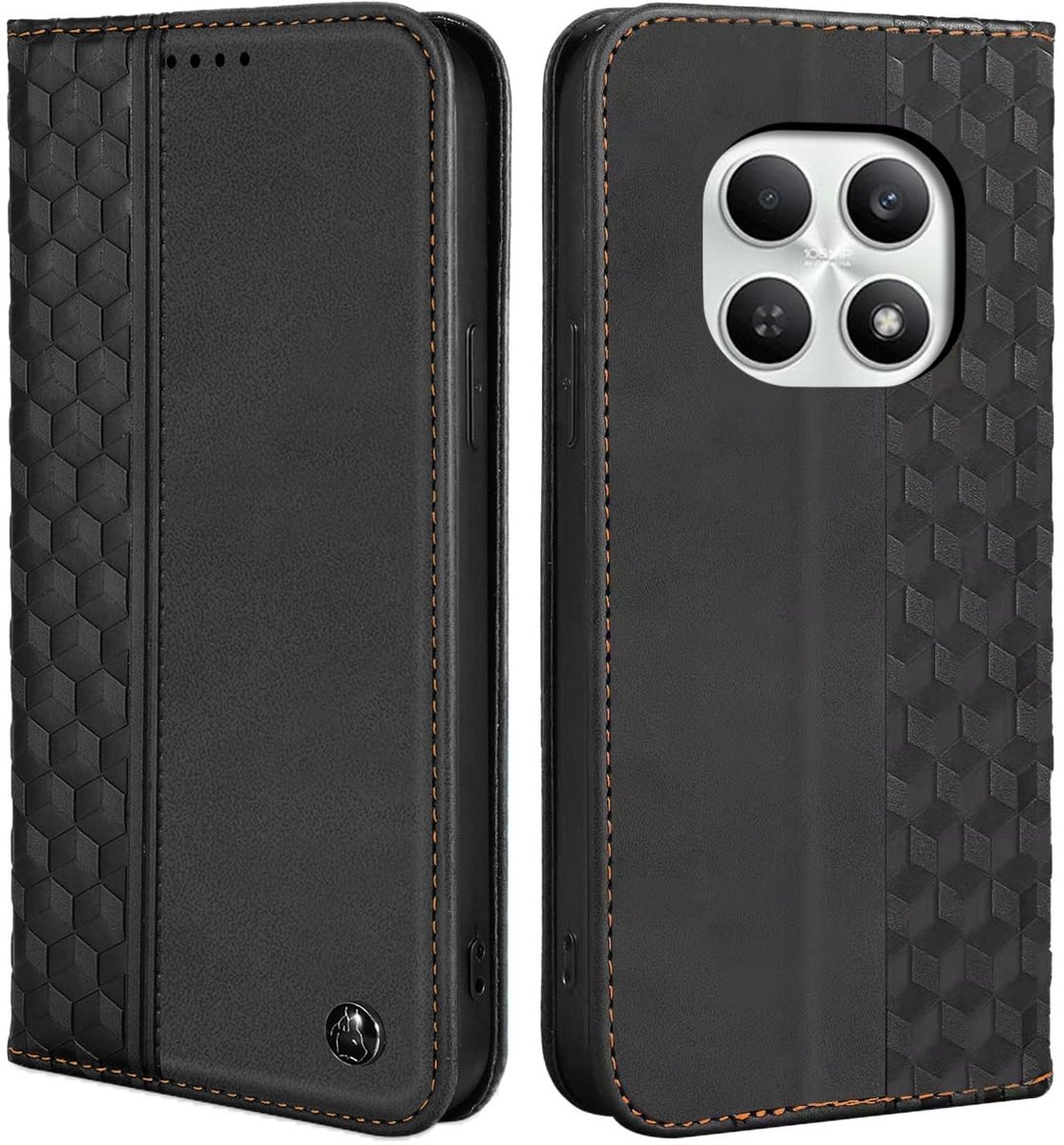 Elzusha - PU-Leren Beschermhoes met Kickstand voor Smartphone