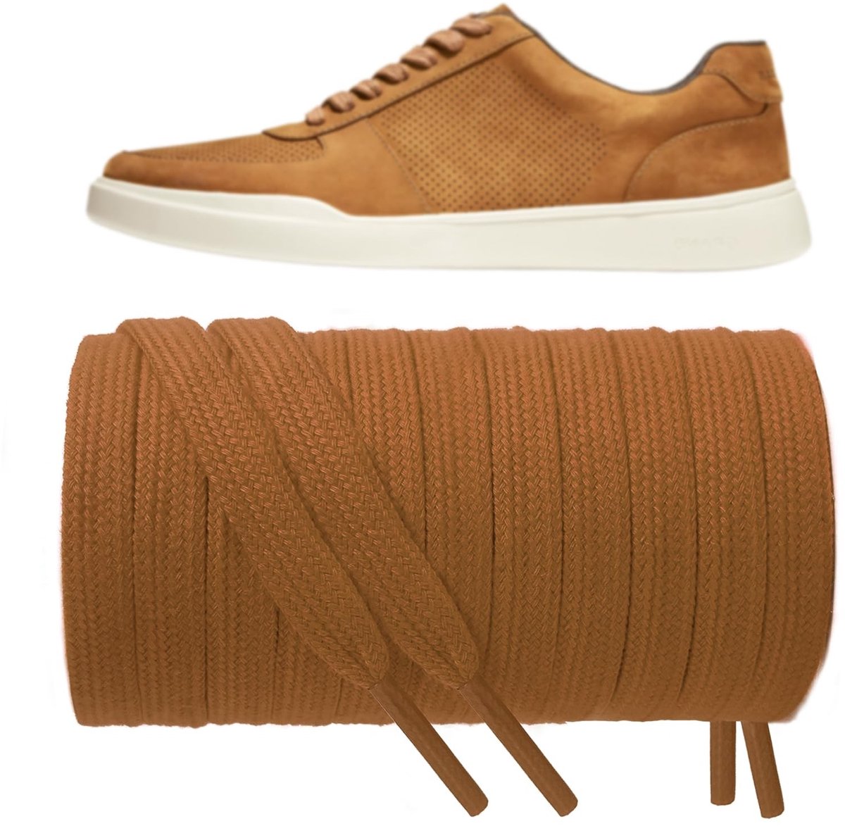 Elzusha - Katoenen Veters voor Casual Schoenen 8mm Flat