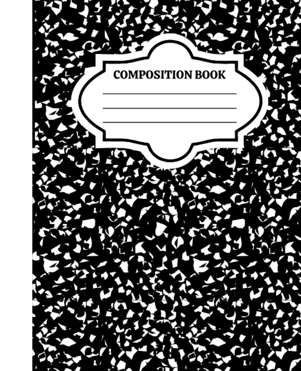Composition Book: White Marble, Marble Composition, Composition Notebook, draw and write journal, College Ruled, 100 - ShopVlot