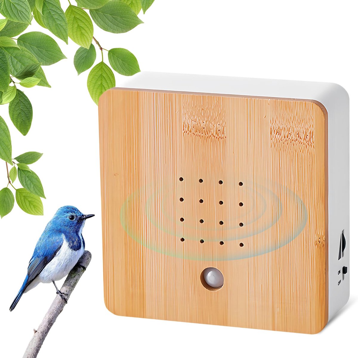 Bewegingsmelder, vogelgezang muurgeluid, natuurlijk geluid voor badkamer, spa, gastentoilet - ShopVlot