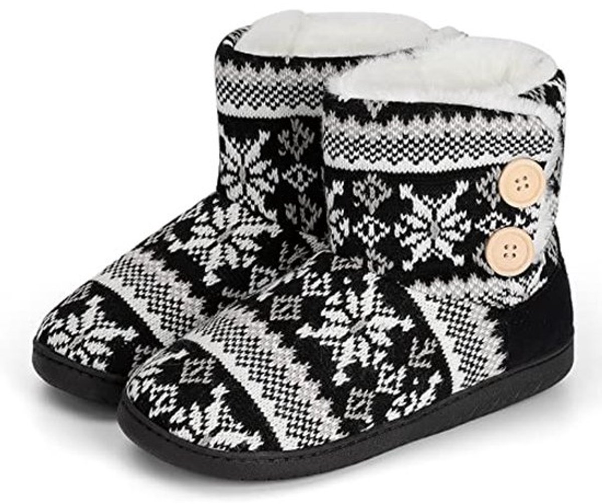 Pantoffels pluche voor dames en heren - warme en comfortabele winterlaarzen