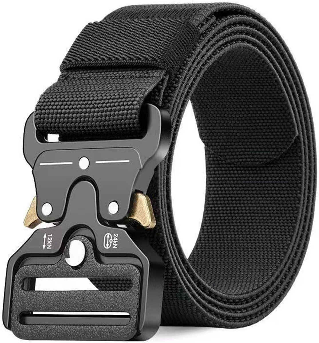 Tactische Herenriem van Nylon Tarpaulin, Militaire Riem met Snelle Ontgrendeling voor Jacht en Training (Breedte 3.8 cm)