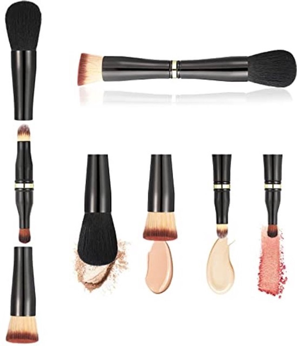 4 in 1 Make-up Borstel Set voor Perfecte Applicatie