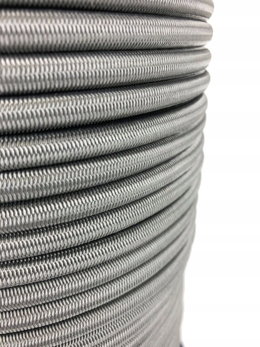Sterke Grijze Elastische Spanband 8mm - 1 Meter