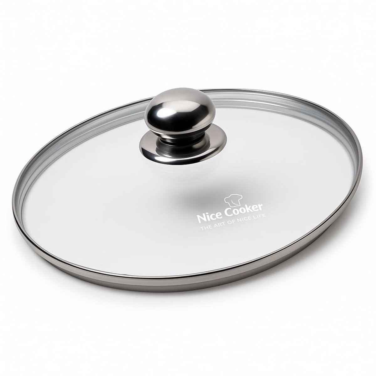 Elzusha - Universele Tempered Glass Deksel met Stoomgaatje 24 cm