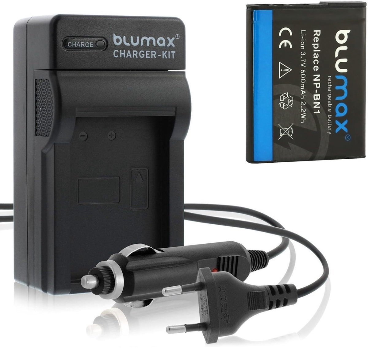 Elzusha - Vervangende Batterij voor NP-BN1 600mAh met Charger