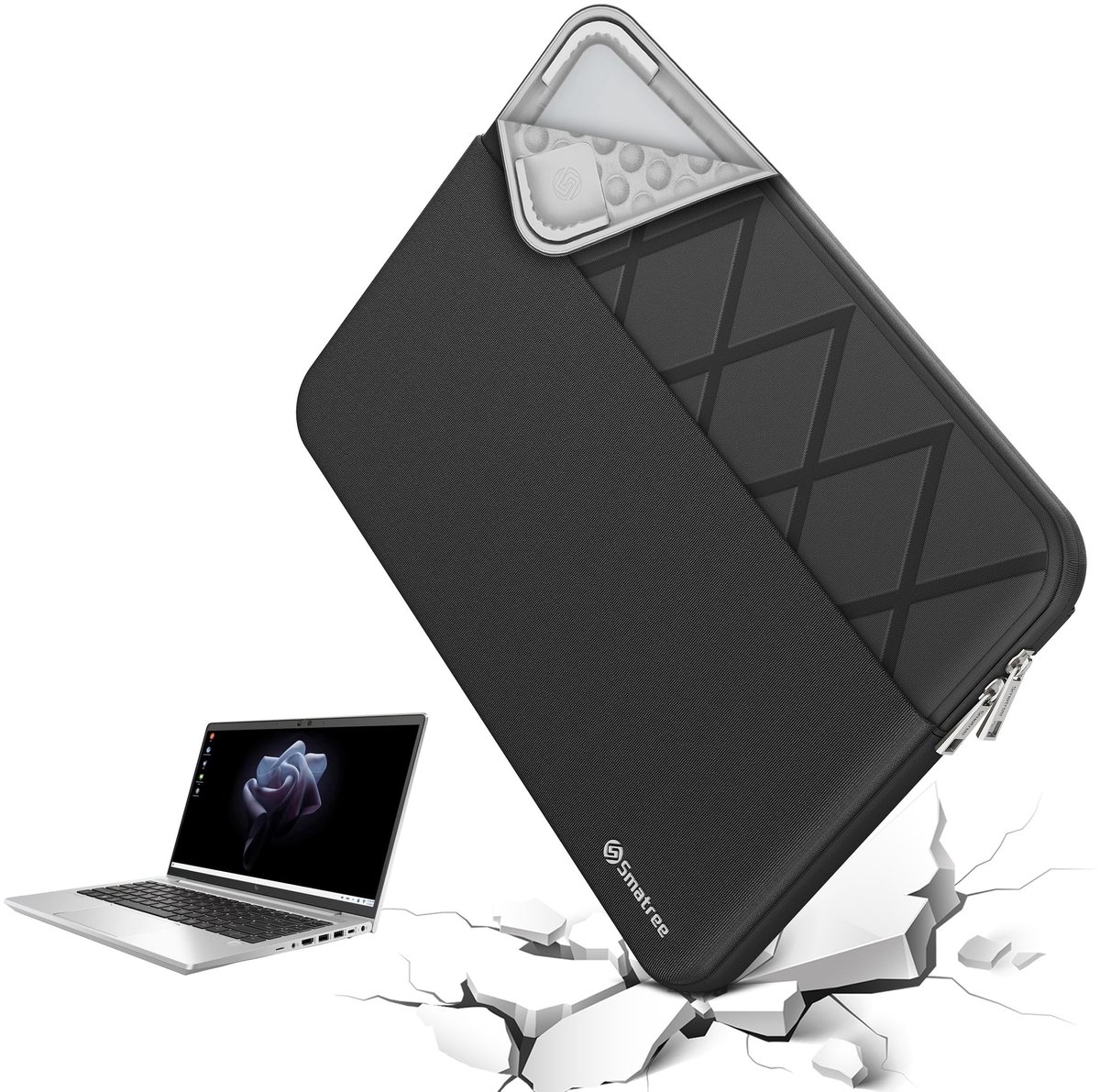 Elzusha - 14 Inch Anti-Shock Laptop Sleeve voor HP Laptops