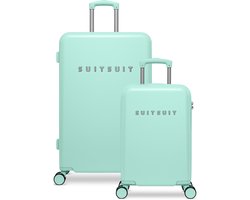 SUITSUIT Kofferset - Handbagage Koffer - Reiskoffer Groot - Kofferset 2 delig - 124L - TSA Slot - Evolution Misty Mint