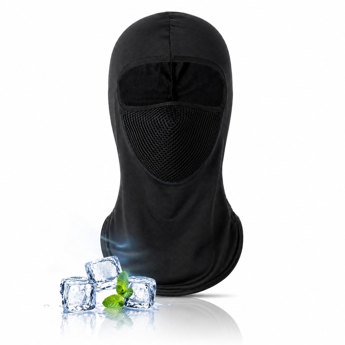 Elzusha- Bivakmuts Ademend - Zomerbivakmuts - Motorbivakmuts - Fietsbivakmuts - Verkoelend Masker - Gat voor Bril - Gezichtsmasker