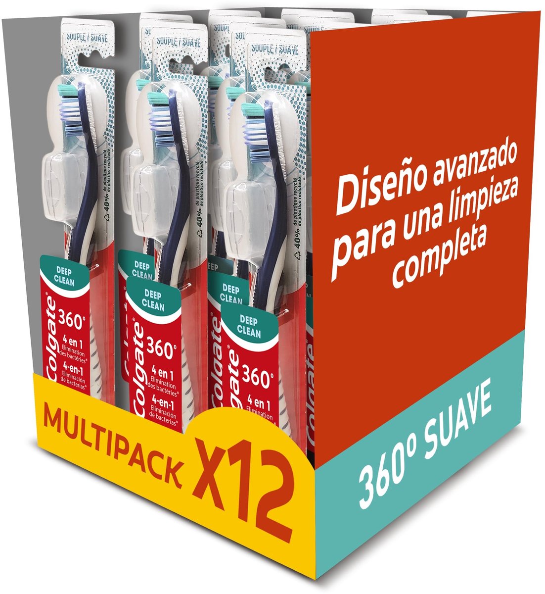 Elzusha - Tandenborstel 360 Deep Clean - Zachte haren - 12 stuks