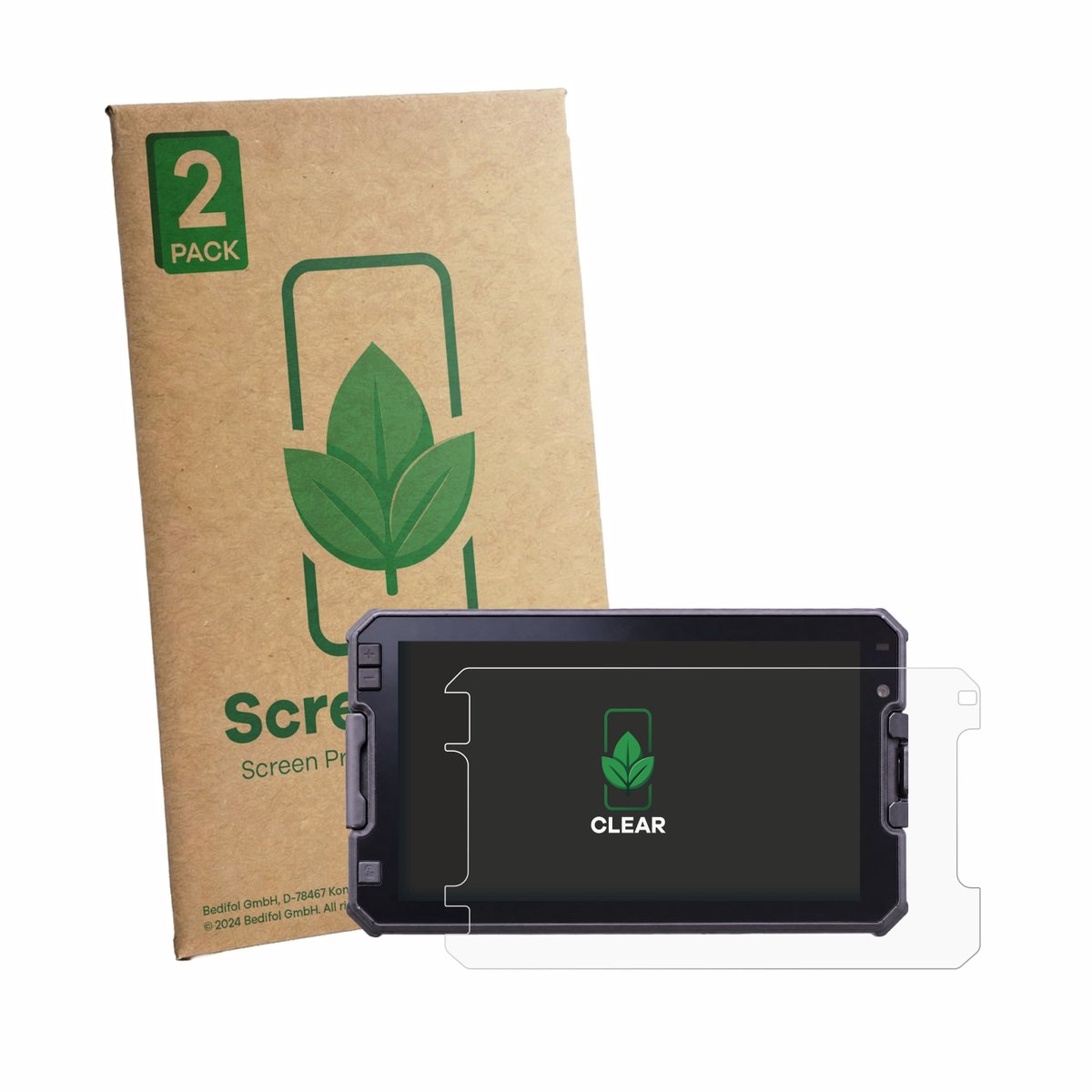 2 Stuks Screenprotector voor DMD NOR7E 7" - Hoogwaardige Beschermfolie transparant