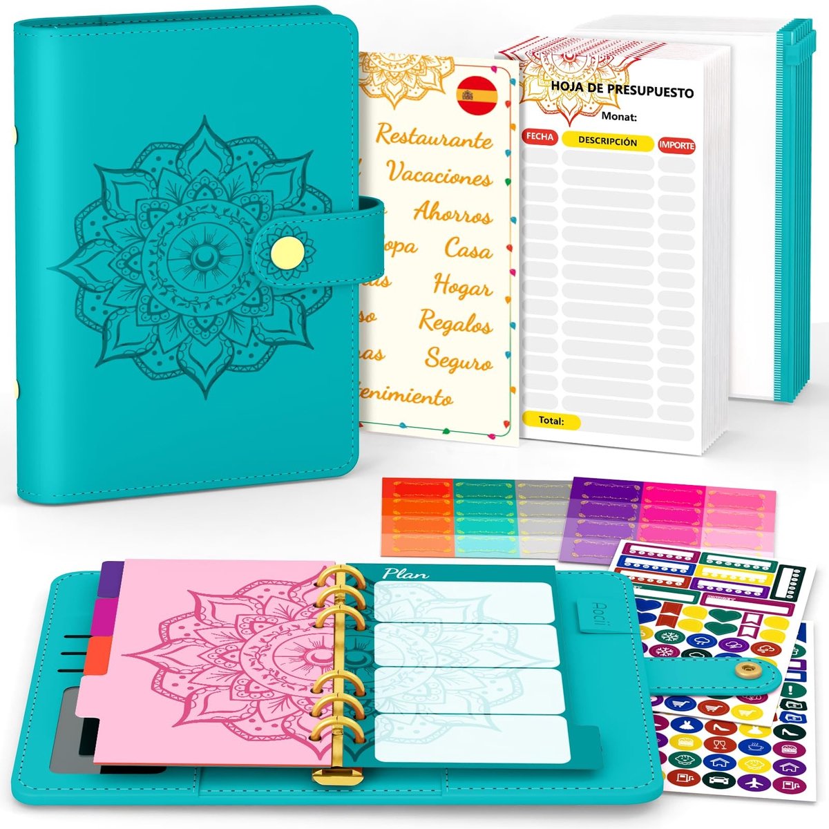 Elzusha - A6 Budget Planner met Spaardoelen en Organiser in het Spaans