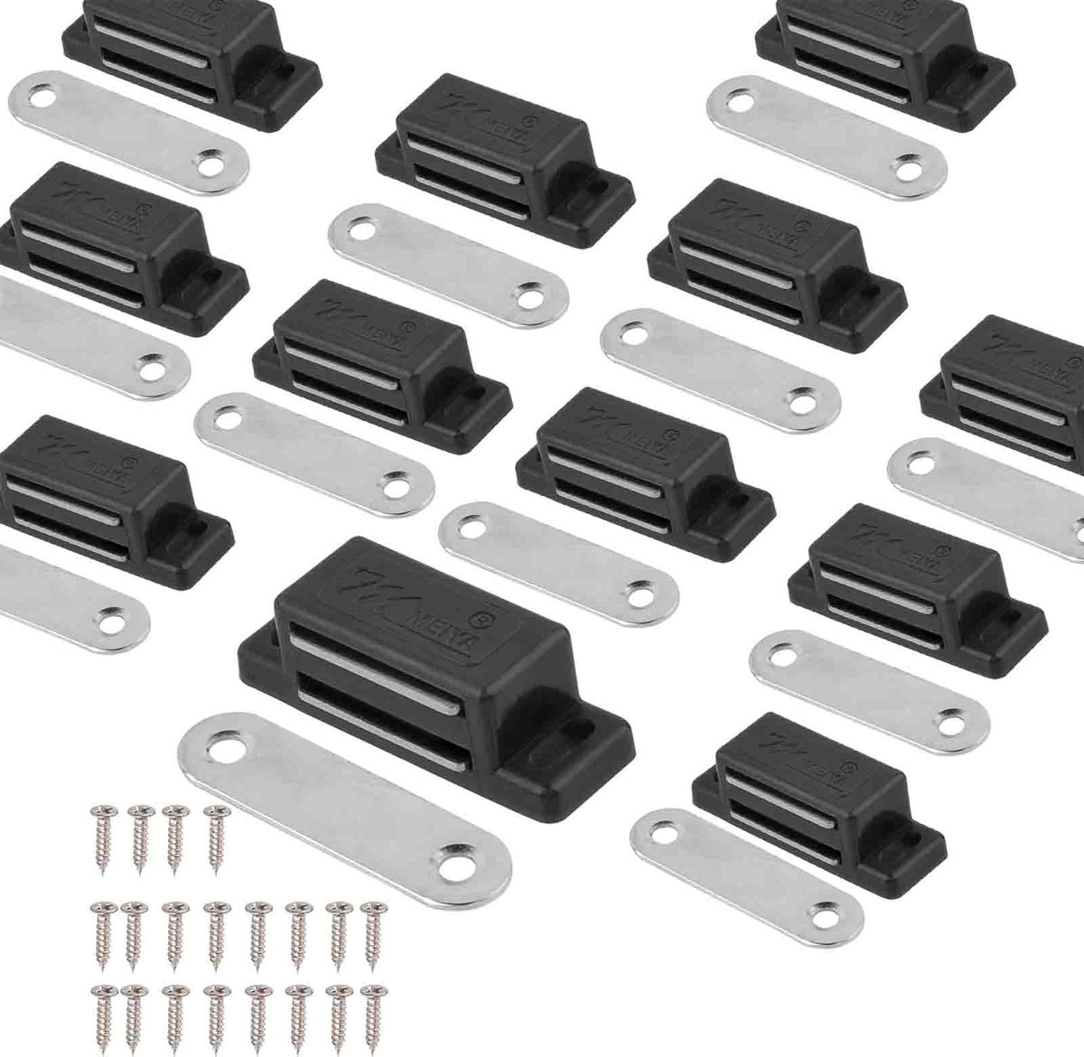 Solidchoice - Set van 12 Magnetische Deursluiters voor Keuken en Kast