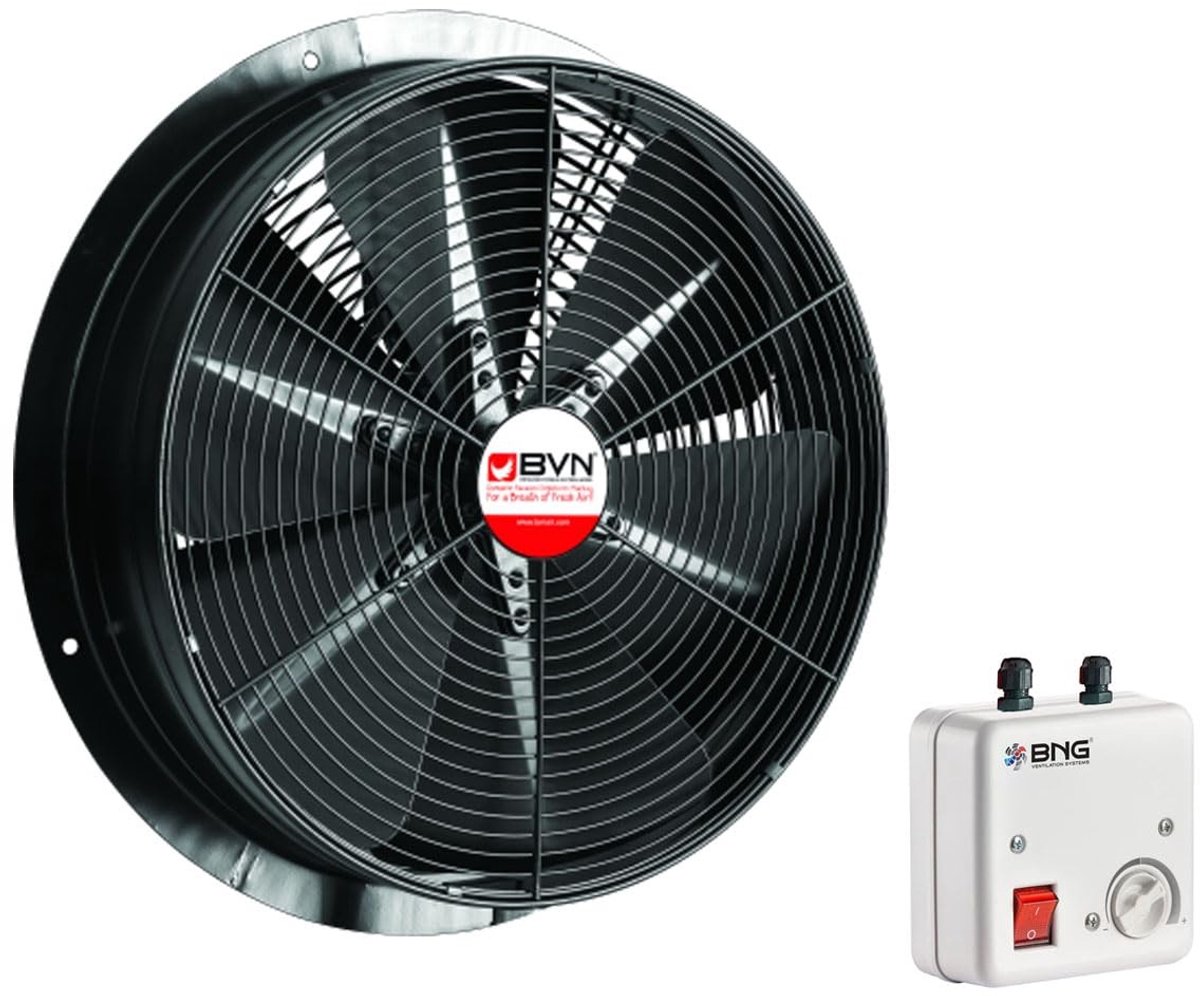 Solidchoice - Axiale Industiële Ventilator voor Luchttoevoer en -afvoer met Wandmontage